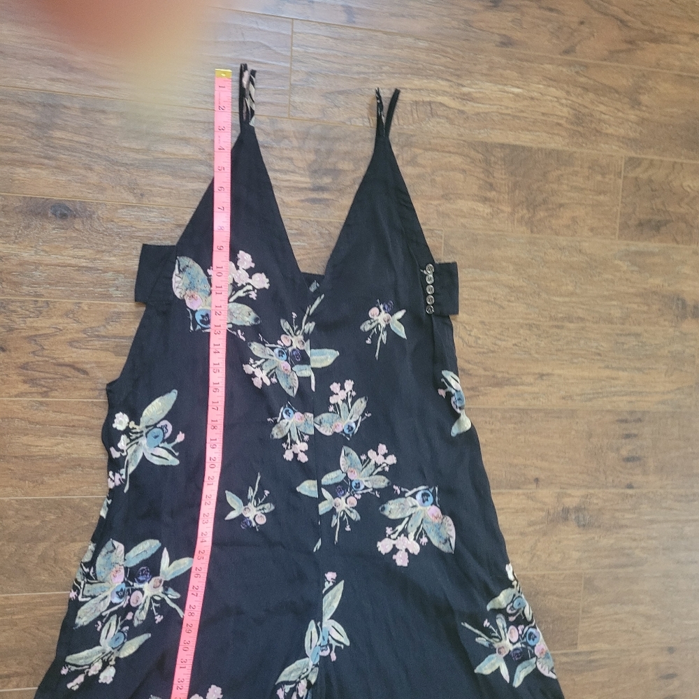 Free People Black Floral Jumpsuit - Picture 4 of 9
